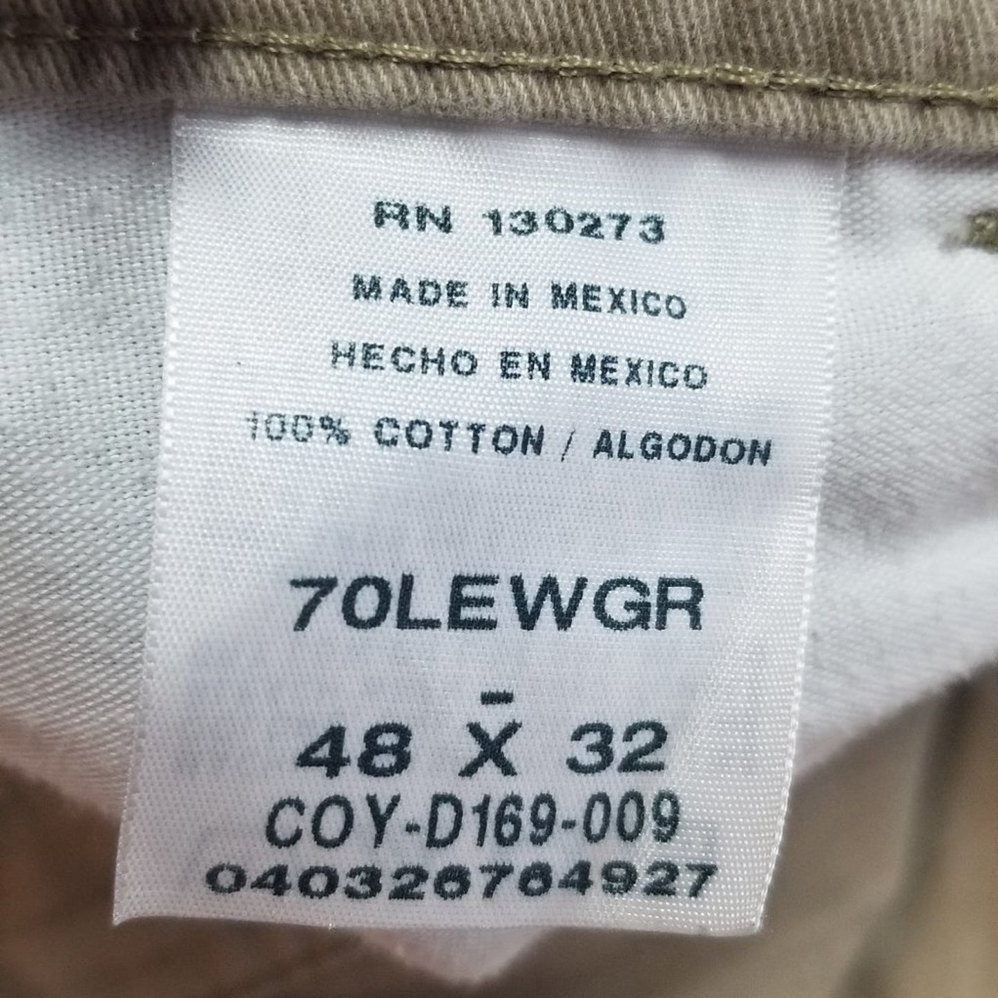 Wrangler Real Comfortable Jeans Cargo Pockets Size 48X32