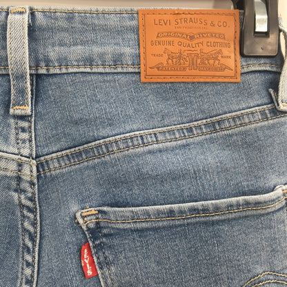 Levi's Strauss 721 High Rise Skinny Jeans Zip Fly Medium Wash Blue Size 25