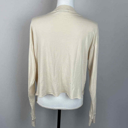 DAYDREAMER Def Leopard Band Long Sleeve T Shirt New Flaw cream/pink Size Large