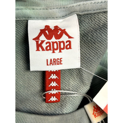 Kappa NWT Pink Frost Grey Authentic Amble Crop Sweatshirt Size Large