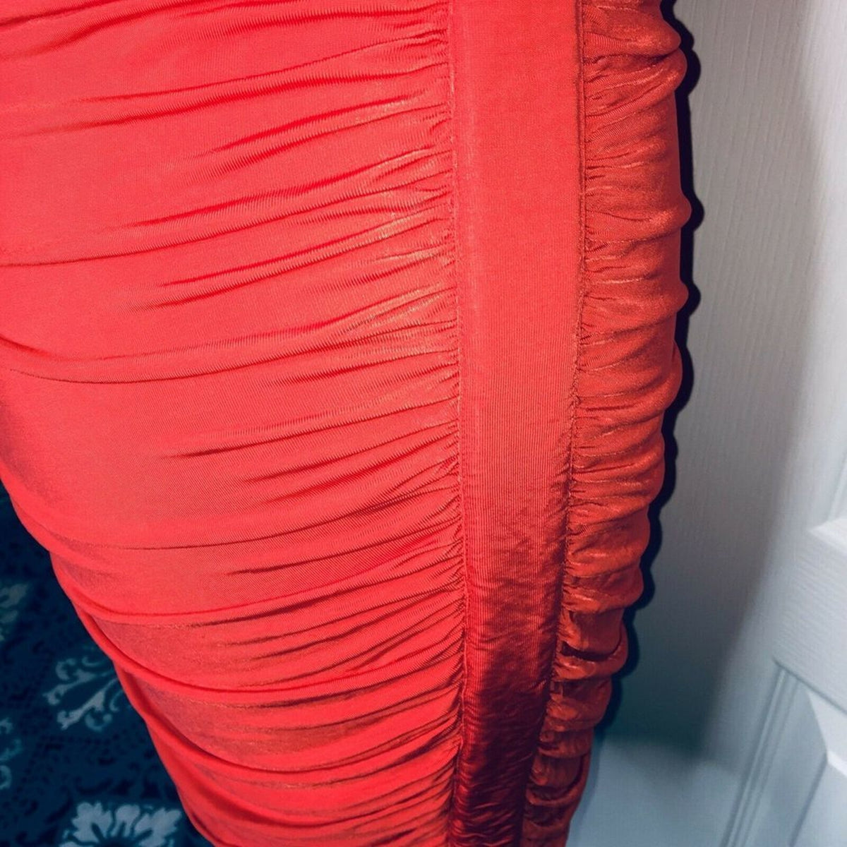Vintage 80's GUESS by Marciano Janerra Dress Ruched  BODYCON Medium Party