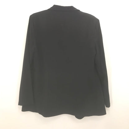 Lindsey Scott Front Button Blazer Jacket Long Sleeves Zipper Pockets Large