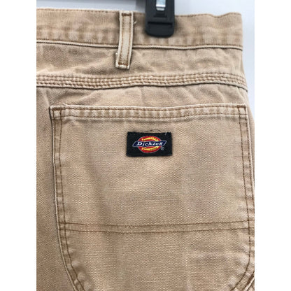 Dickies Straight Leg Khaki Work Pants Button & Zip Fly Tan 38 X 32