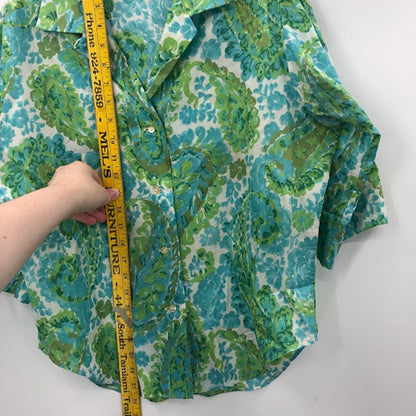 VTG lady manhattan set Small/Medium 1950 Silky Polyester Skirt Long Sleeve Shirt