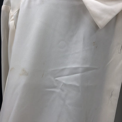 KAREN SCOTT Long Sleeve Button up Blouse Top Cream Shirt Large Petite  PL