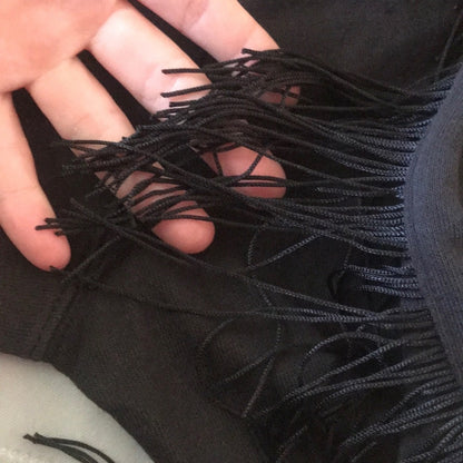 Levi’s Black Fringed Crewneck Sweatshirt Size 2X