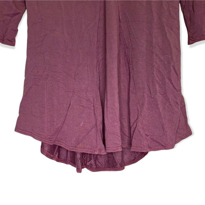Baea Los Angeles Bohemian 3/4 Sleeve Crossback Pullover Top Sz Medium Pink NWT