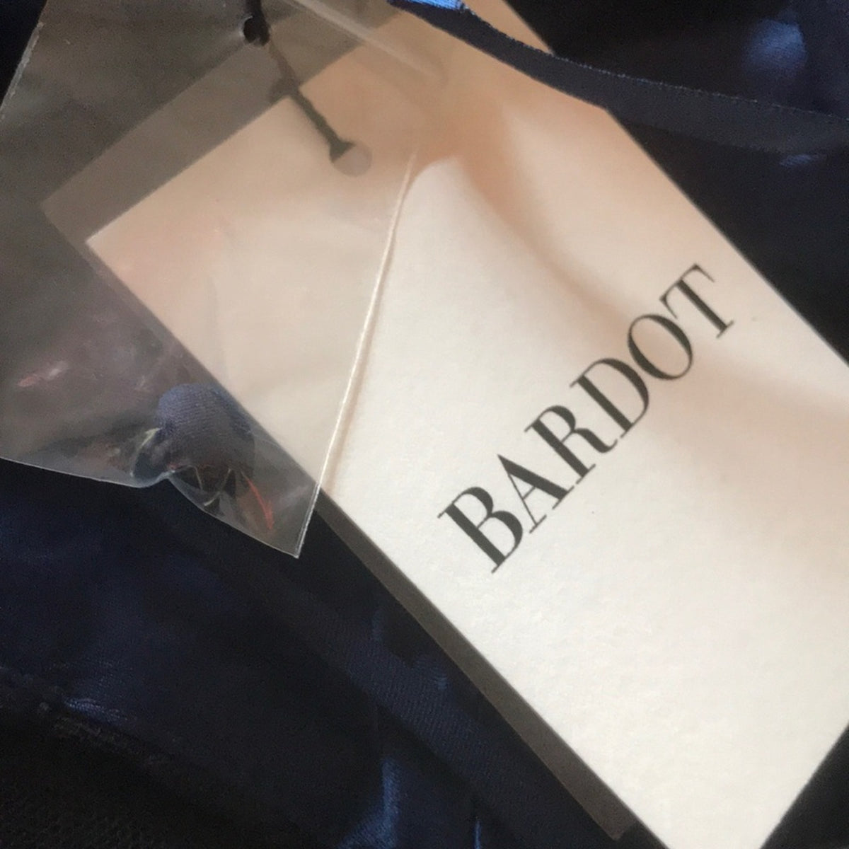 Bardot size 4 Blue Hana Lace Halter Cocktail Dress cocktail Strappy Backless