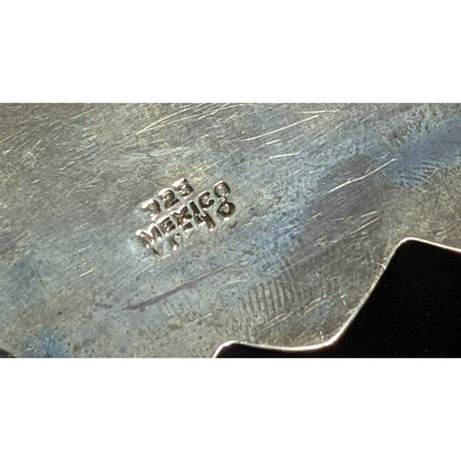 Vintage 925 Abstract Sterling Silver Deco Art Abstract Pin Brooch Taxco Mexico