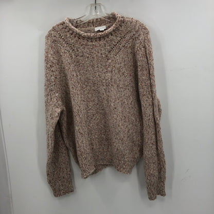 Topshop NWT Crew Neck Wool Knitted Sweater Long Sleeves Brown Size XS