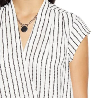 Halogen NEW Surplice Cap Sleeve Blouse Size Medium