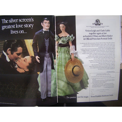 Franklin Heirloom Dolls Vintage Scarlett O'Hara 19" Green gone with the wind