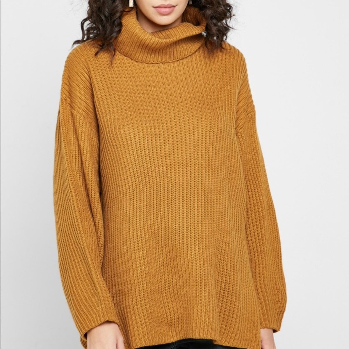 Topshop NEW Roll Neck Ribbed Sweater Size US 8-10