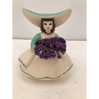 Vintage Goldammer Ceramics San Francisco Teal Girl Vase