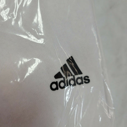 Adidas Tiro Training Pullover Sweatshirt Crew Neck Long Sleeve White Large