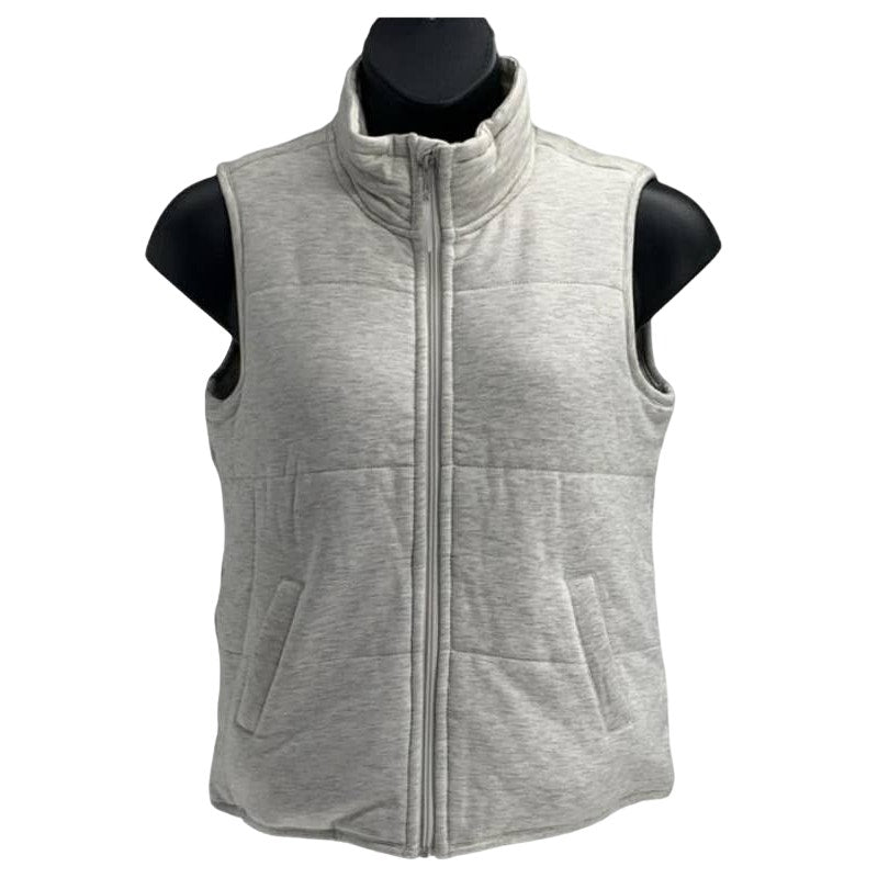 Thread & Supply Womens Echo Vest Extra Small/XS Grey/Gray Heather NEW Full Zip