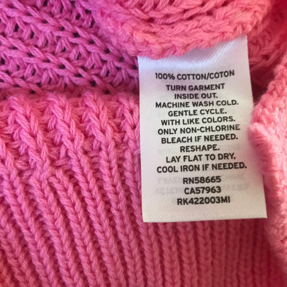 Abound NWT Pink Cable Knit V-Neck Sweater Size Small Winter Cozy Layering
