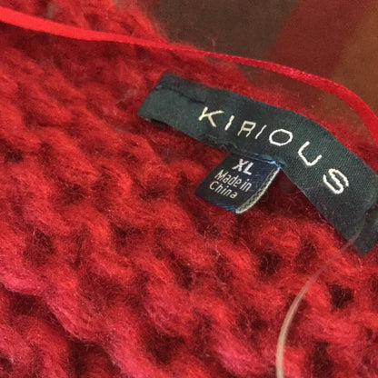 Kirious NEW Red Texture Open Front Cardigan XLarge