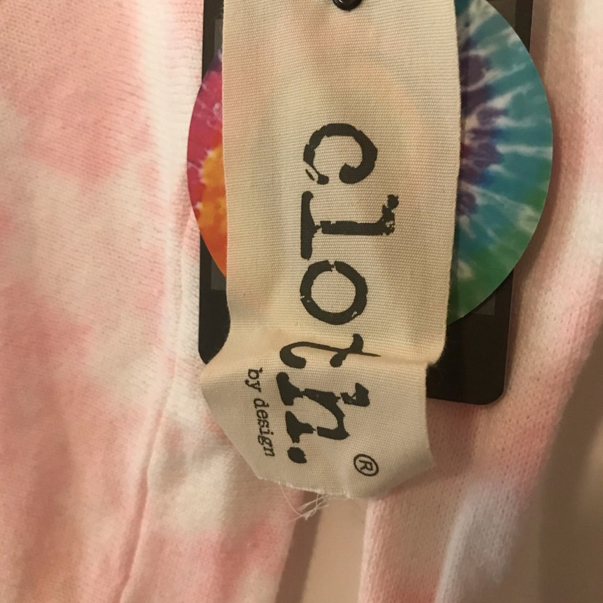 Cloth by Design NWT Pink Tie Dye front tie sweater XS
