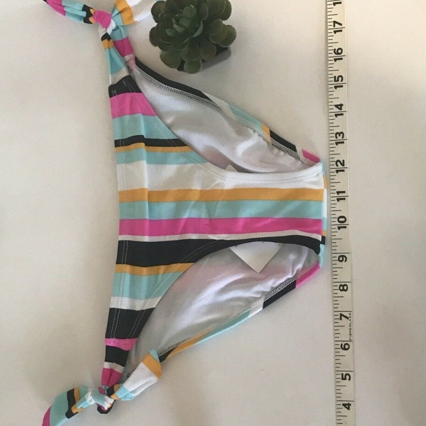 Hula Honey NEW Soul Stripe Side Tie Hipster Bikini Size XSmall