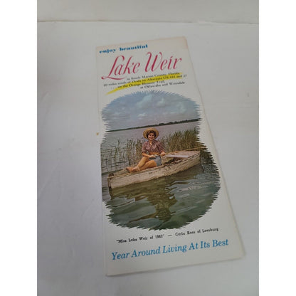 1960s LAKE WEIR brochure MARION COUNTY Commerce Old FLORIDA History Business