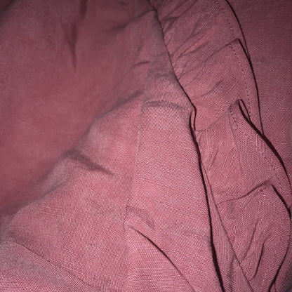 Rebecca Taylor Ruffle Detail Cotton & Linen Dress Size 8
