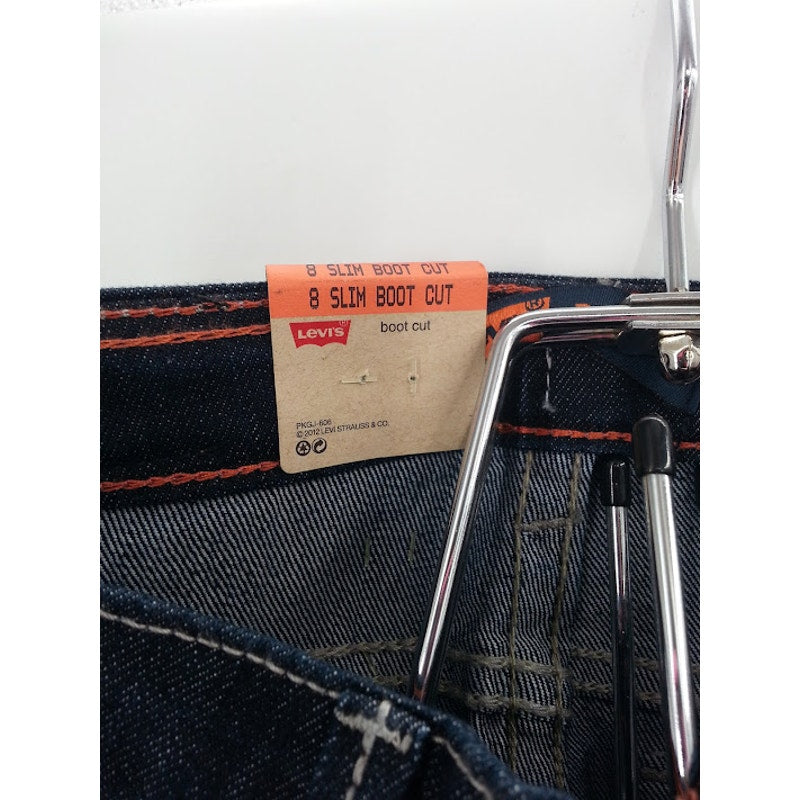 Levi's Boot Cut Adjustable YOUTH Stretch Denim Size 8 Slim NWT Jeans Embroidered