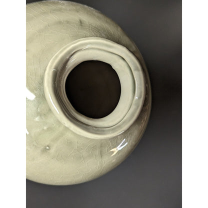 Sagebrook Home Decorative Ceramic Vase Green Mixture Textured Piece Crazing NEW
