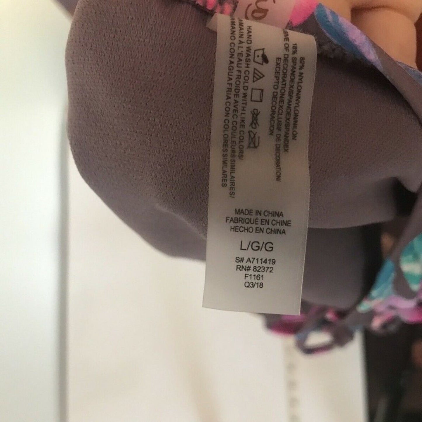 Raisins Hipster Mauve Side Tie Bikini Bottom Size Large