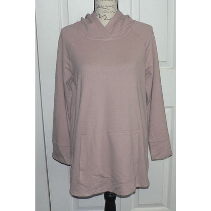 Melloday Pocket Hipster Hoodie Sweatshirt Size Medium Mauve NWT