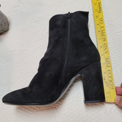 AGL Attilio Giusti Leombruni Italian Suede Ankle Booties Size 41 US 10 Ret. $490