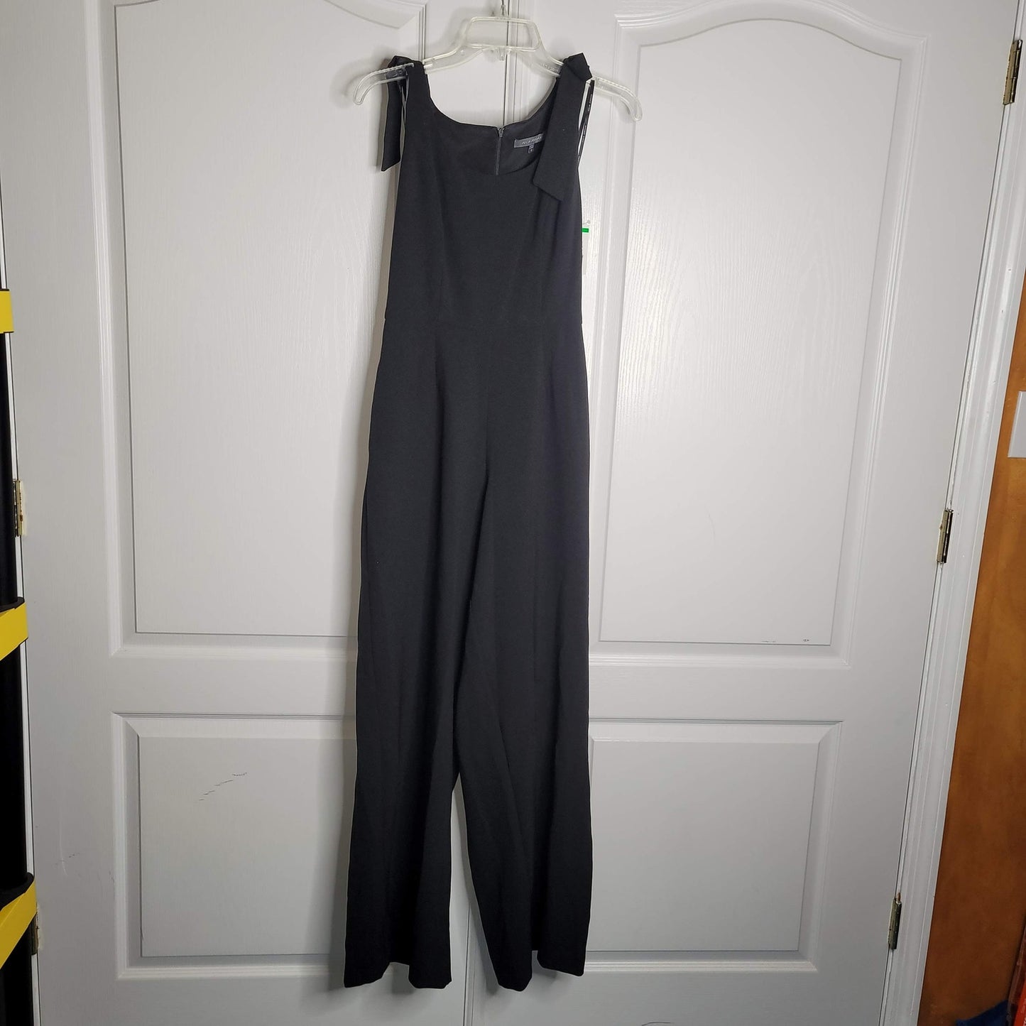Julia Jordan Sleeveless Size 4 shoulder Wide Leg Casual Career Jumpsuit Black