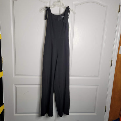 Julia Jordan Sleeveless Size 4 shoulder Wide Leg Casual Career Jumpsuit Black