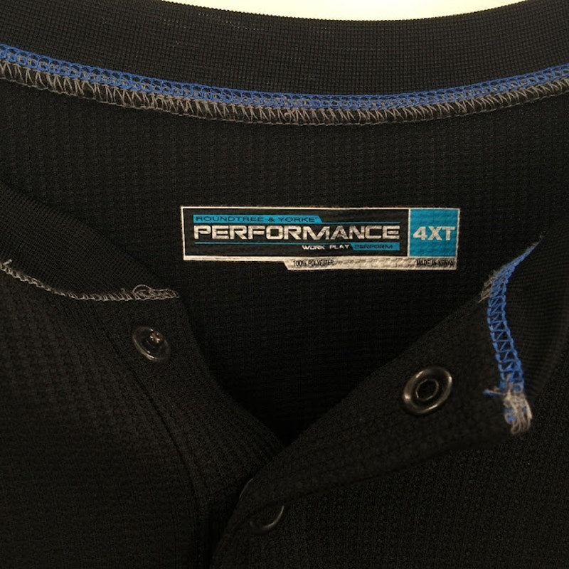 RoundTree and Yorke Performance Long sleeve black thermal 4 XLT