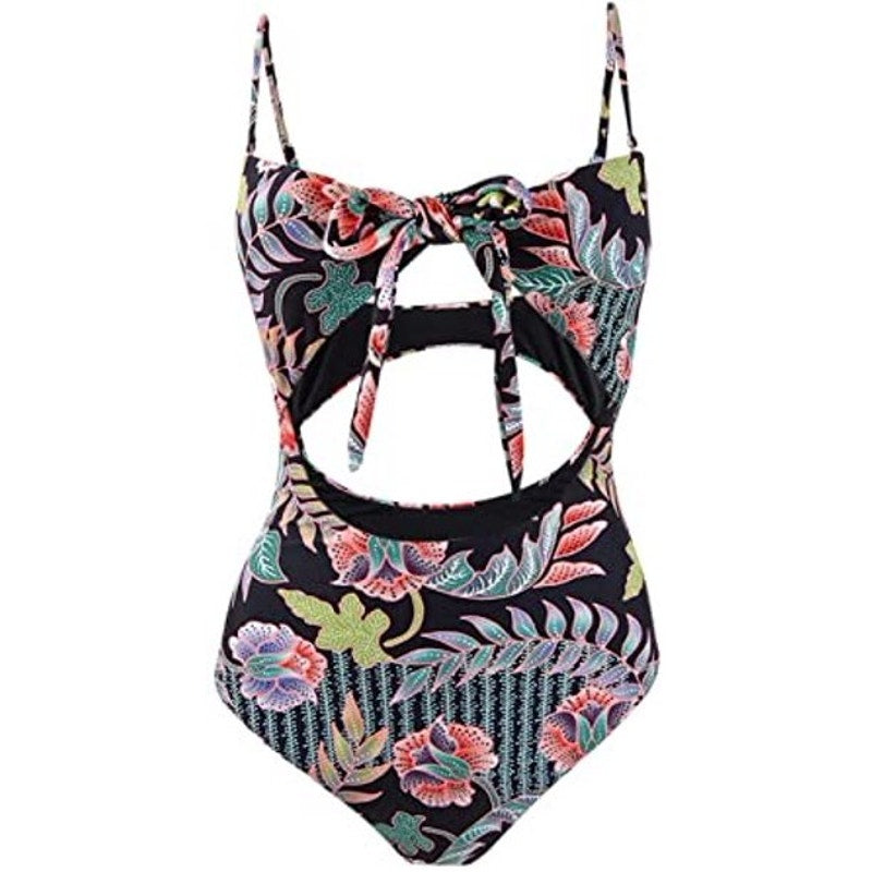 Raisins NWT Indo Bloom Puerto Vallarta Cheeky One-Piece Swimsuit Size Small