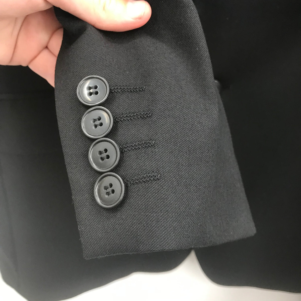 Express Design Producer 2 Button Front Blazer Long Sleeve WOOL 42 Regular