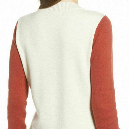 Treasure & Bond V-Neck Sweater Long Sleeves Size XXLarge NEW XXL  two tone