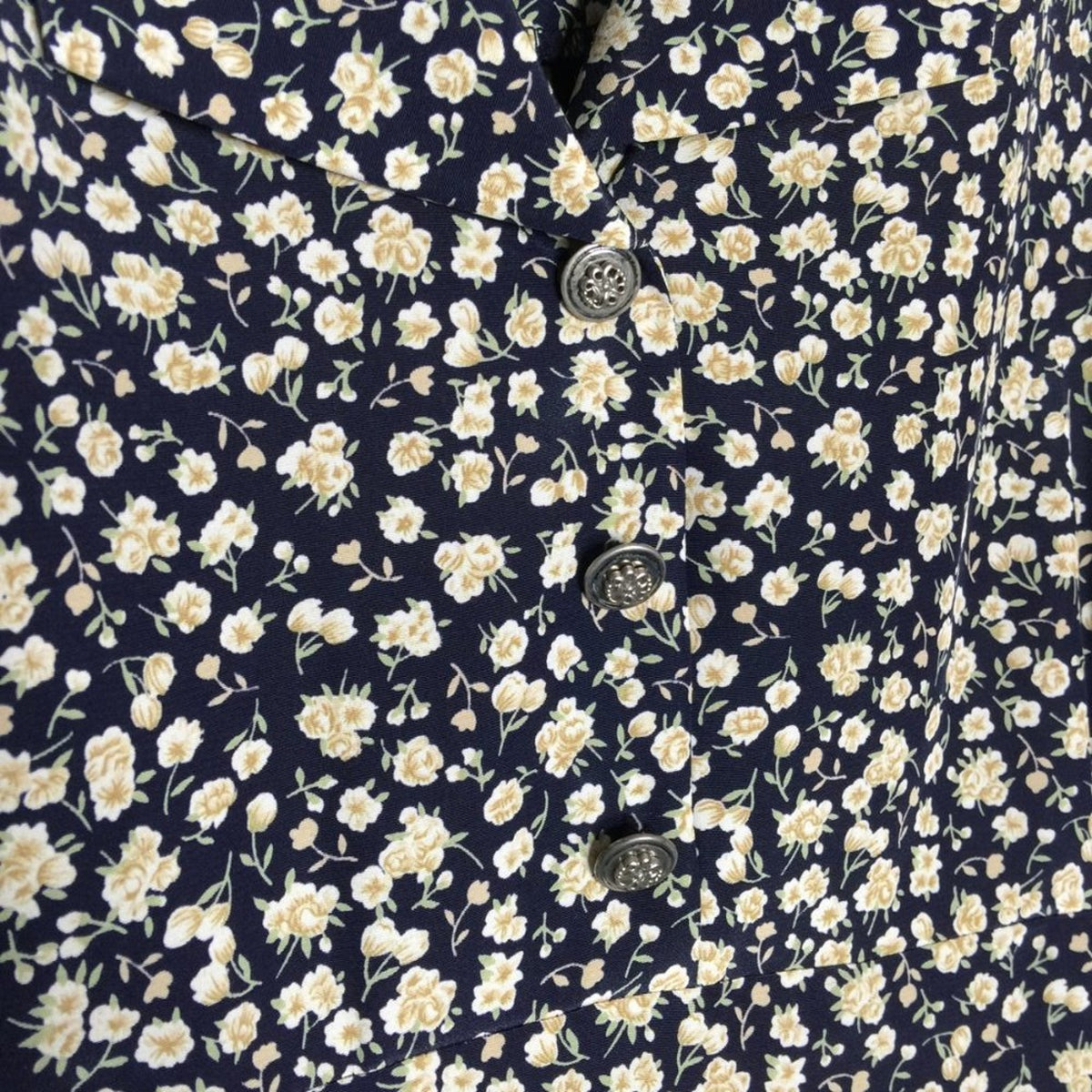 Leslie Fay Dresses Short Sleeve Back Zip Floral VINTAGE MODEST PRAIRIE 16
