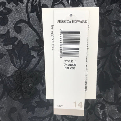 Jessica Howard Women's  Long Sleeves Jersey Jacket Floral Print SZ 14 NWT