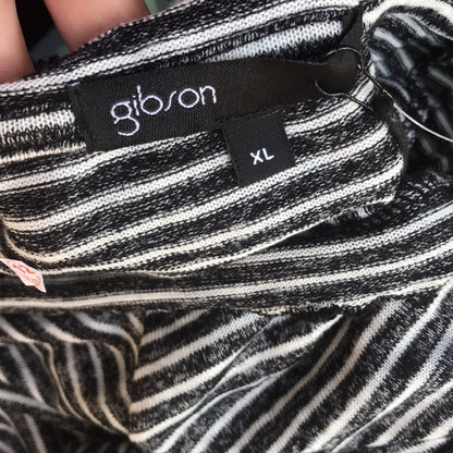 Gibson NWT Ruffled Edge Raglan Pullover Top Size XLarge