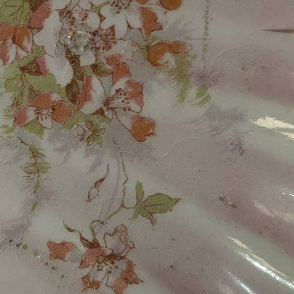Limoge occo french porcelain dish with handle NAPPY candy  florals