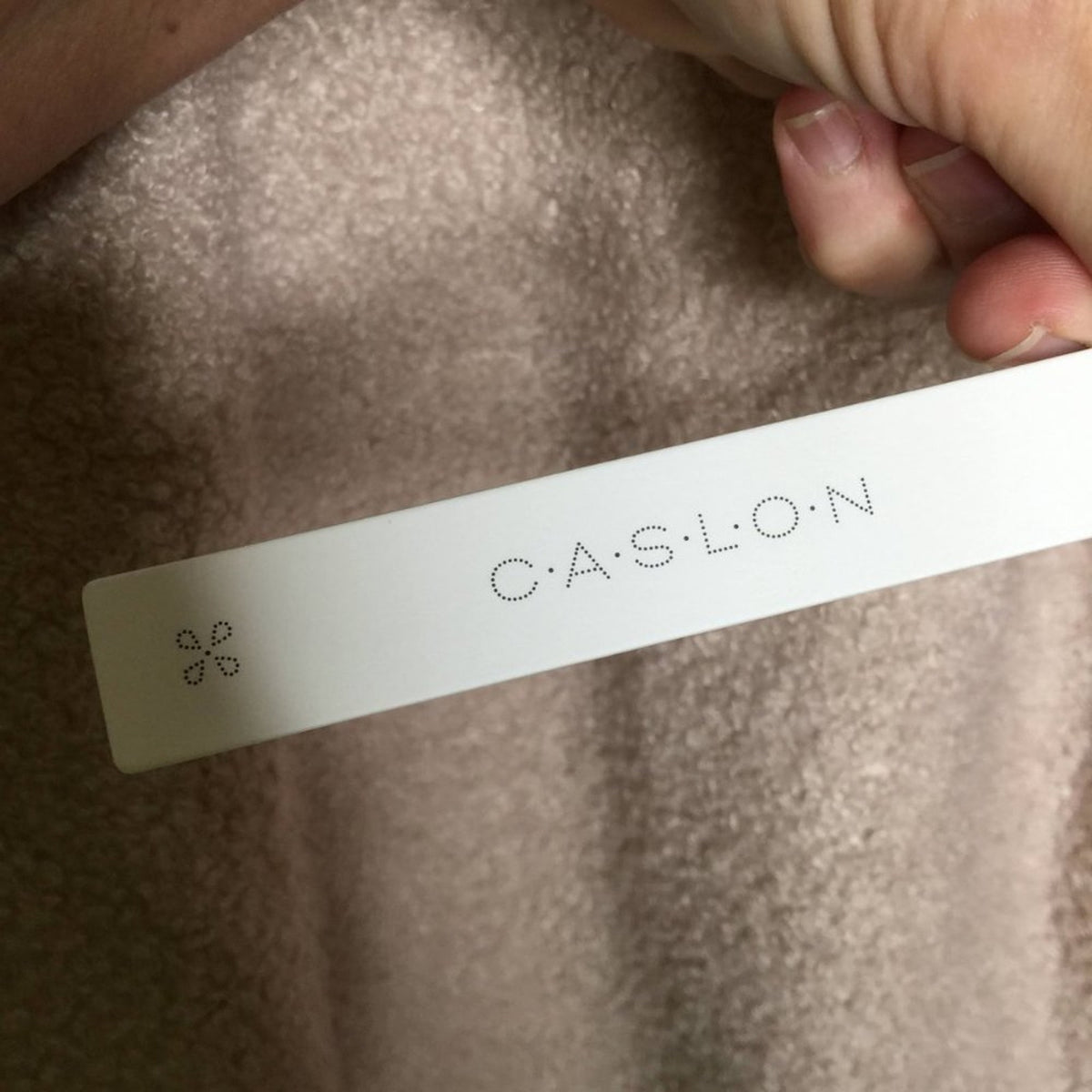 Caslon Faux Shearling Teddy VNeck Long Sleeves Pullover Sweater Taupe Medium NEW