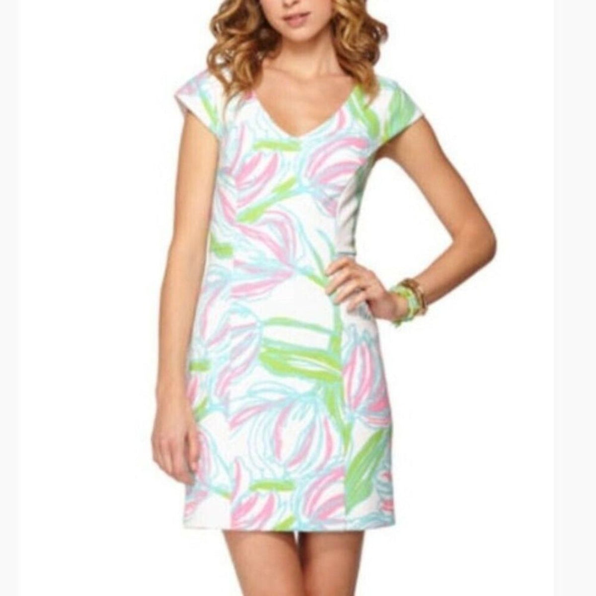 Lilly Pulitzer Ring the Bellboy Desiree Dress XL preowned Women's Shift
