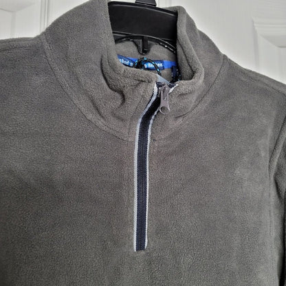 NWT Vintage 1946 Gray Partial Zip Fleece Knit Sweater Small winter Mens cozy