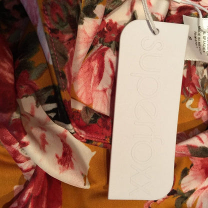 Superfoxx Fit & Flare Dress Sleeveless Floral Size Small