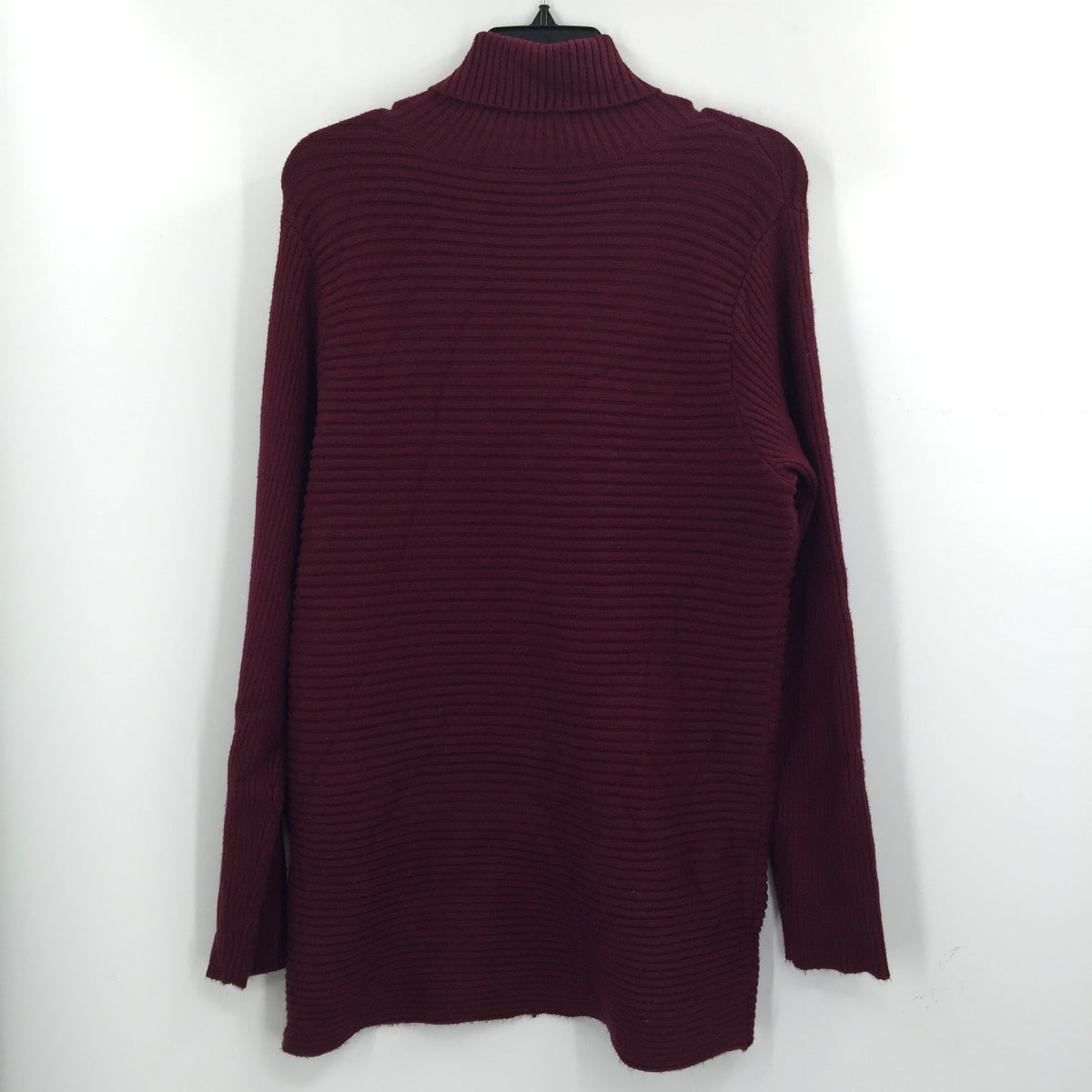 Devotion Cyrus Pullover Sweater Long Sleeve Turtleneck PORT  Burgundy Size LARGE