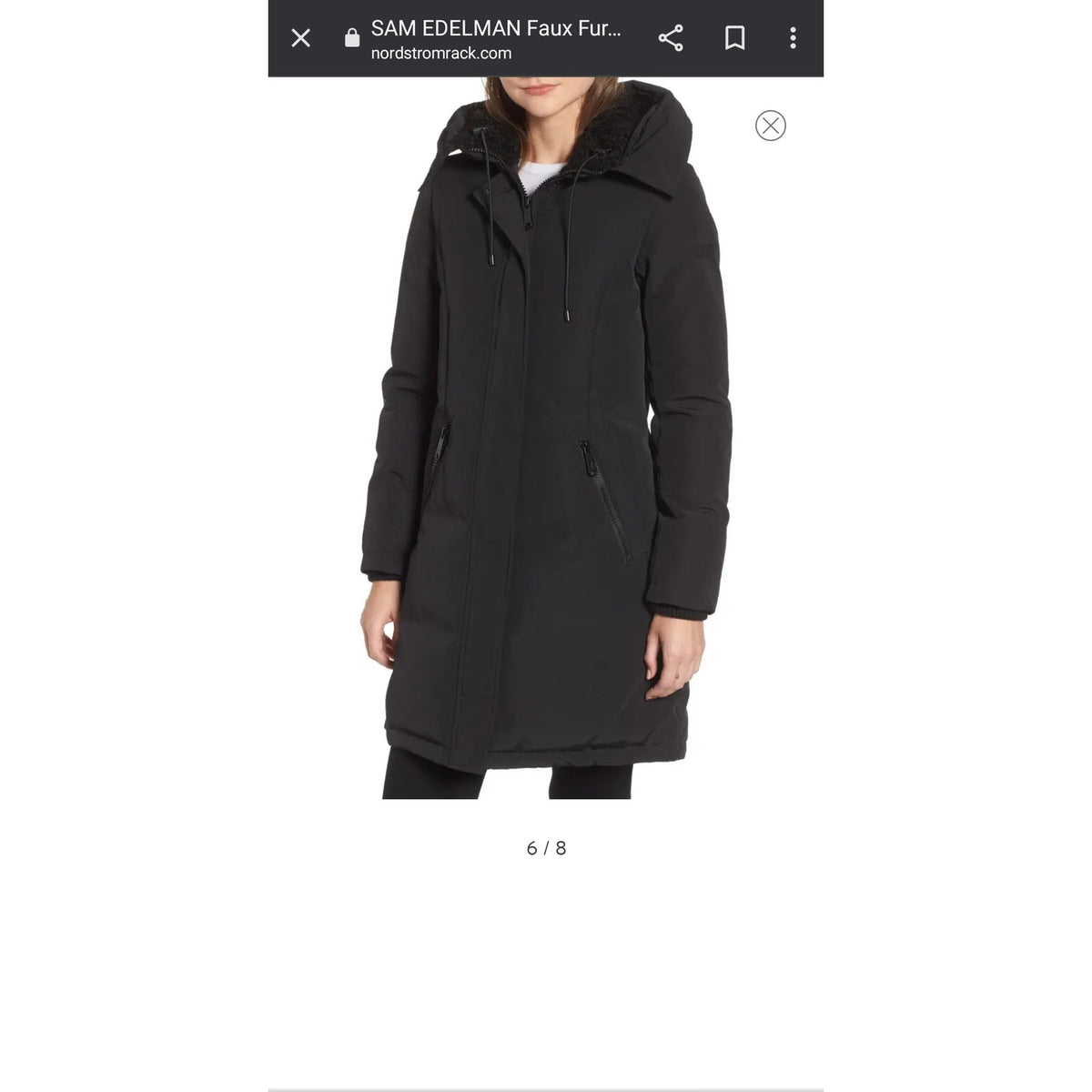 Sam Edelman NEW Faux Fur Trim Hooded Parka Coat Jacket Winter Size 3X