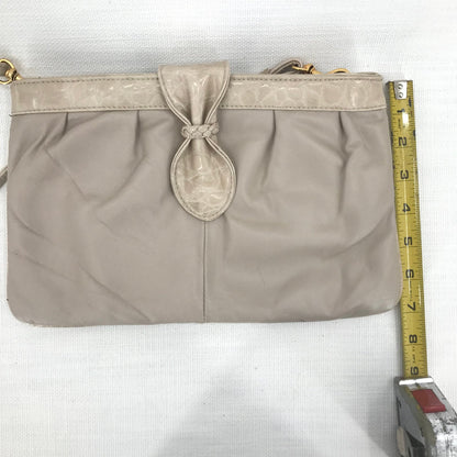 Leather Vintage Faux Leather Crossbody Bag Snap Closure Tan Clutch 1970s