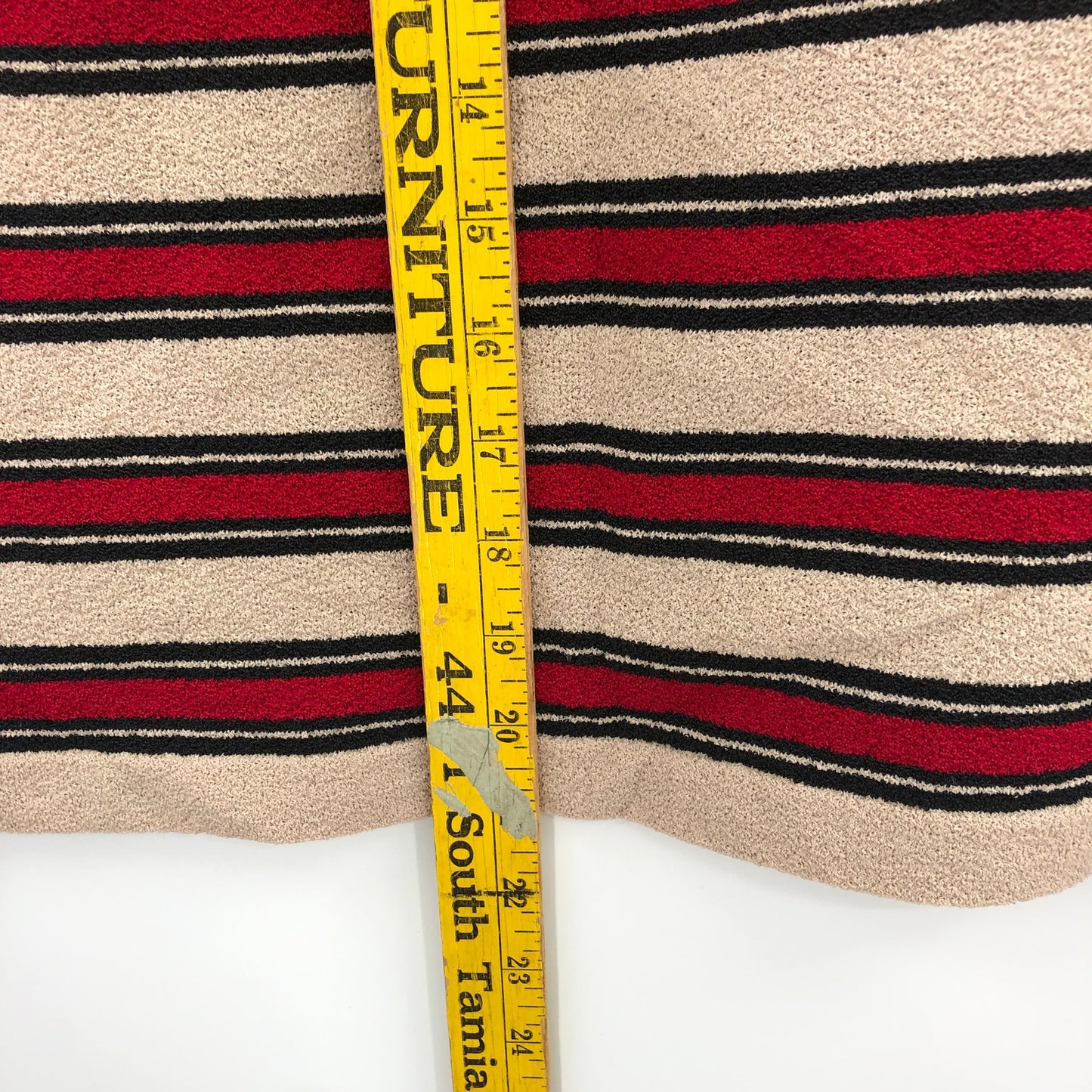 Vintage Talbott Tarafast 2 Pc Cardigan set Knit Sweater 3/4 Sleeves Red Tan 38