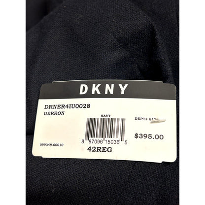 DKNY NWT Men’s “Derron” All Weather Parka Coat Navy Basket Weave 42R